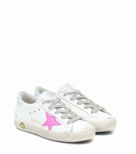 Deluxe Brand Girls' Super-star Glitter Low Top Sneakers - Toddler Little Kid In White
