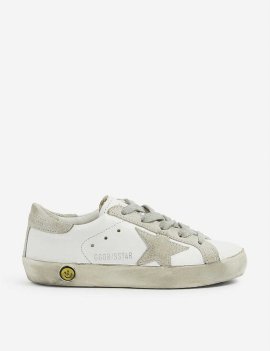 Kids' Superstar A5 Leather Trainers 6-9 Years In White/oth