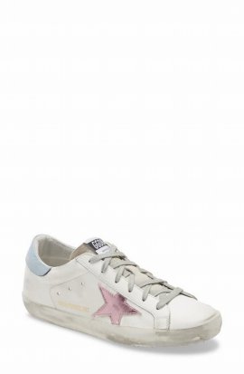 Super Star Low Top Sneaker In White Leather