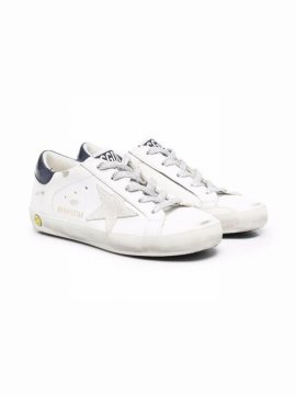 Kids' Superstar Low-top Leather Sneakers In White