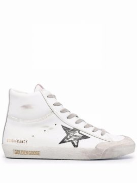 Star-patch Lace-up Sneakers In ??ɫ