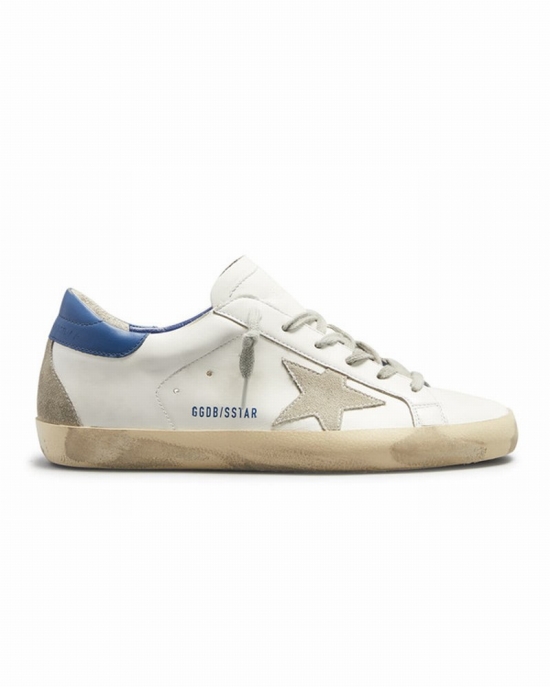 Superstar Bicolor Leather Low-top Sneakers In White Ice Blue