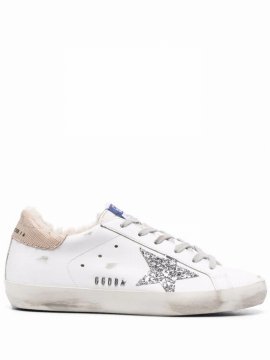Super-star Low-top Sneakers In White/silver