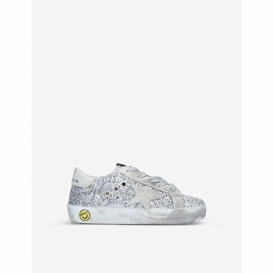Superstar R8 Glitter-embellished Leather Trainers 6 Months-5 Years In Multi-colored
