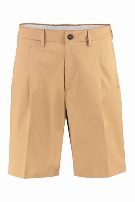 Golden M S Shorts In Beige Cotton