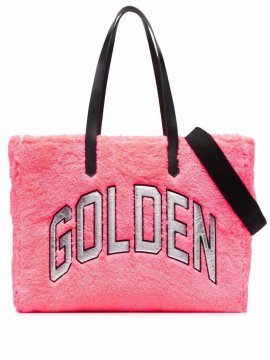 California Embroidered-logo Tote Bag In Pink
