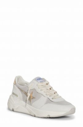 Women's Shoes Leather Trainers Sneakers Running Sole In White