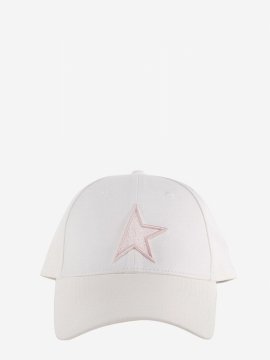 Embroidered Star Baseball Cap In Pink