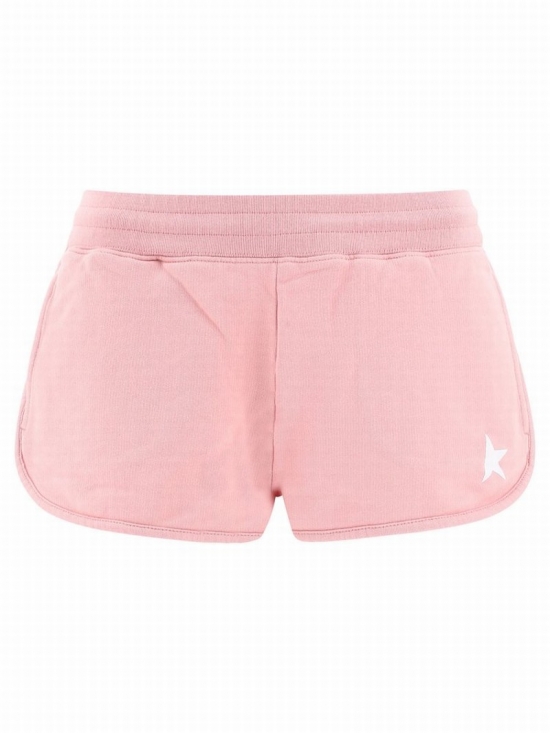 Deluxe Brand Star Embroidered Shorts In Pink Lavander/white