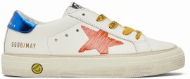 Kids May White Leather Sneakers (it36-it37) - White & Other - 4kkidswear