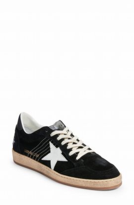 Ball Star Suede Upper With Stitchingand #n# In Black