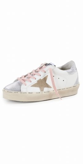 Hi Star Classic Sneakers With Spur Glitter Toe In White/silver/ice