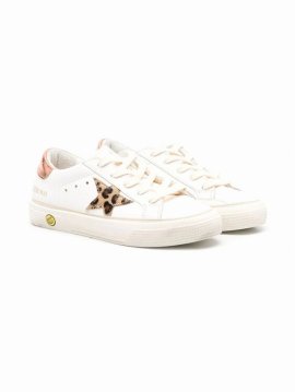 Kids' May Low-top Lace-up Sneakers In White