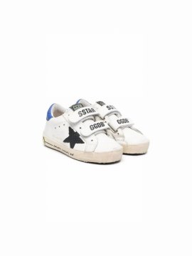 Babies' Logo-print Leather Sneakers In White