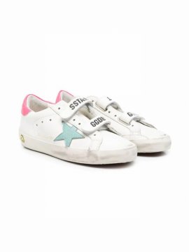 Kids' White Old School Low Top Leather Sneakers