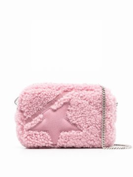 Fur Clutch Bag In Pink