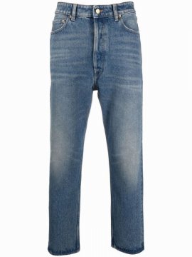 `golden` `happy` Medium Stone Washed Jeans In Blue