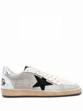 Ball Star Black, Silver And White Low Top Sneakers