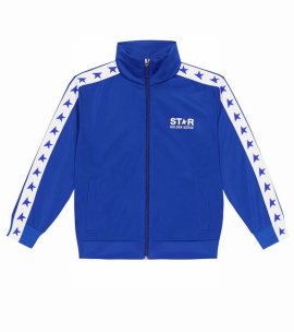 Star Side-stripe Zip Jacket In Blue