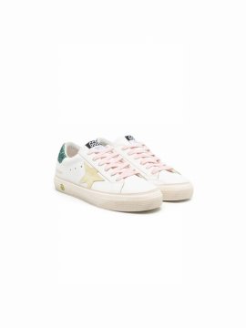 Babies' Star-patch Low-top Sneakers In White