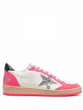 Star-patch Low-top Sneakers In Weiss