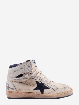 Sky Star Shiny Leather Toe And Spur Nylon Upper Suede Star In Beige