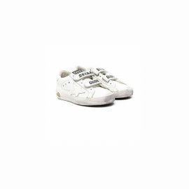 Kids' White Old School Leather Low Top Sneakers