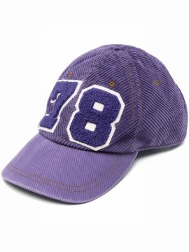 Logo-patch Cap In Purple