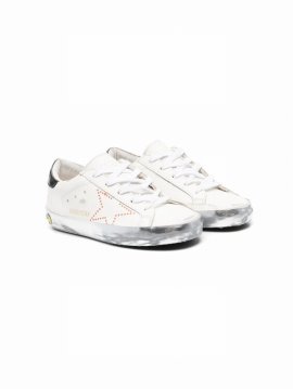 Kids' Super-star Low-top Sneakers In White