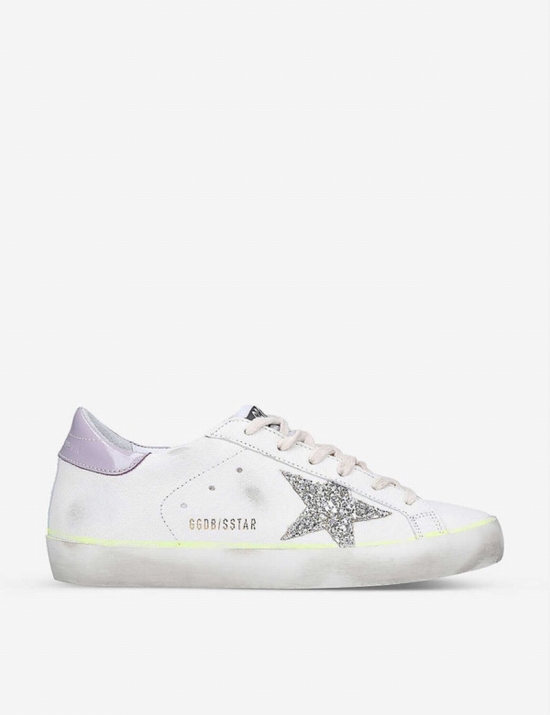 Women's White/oth Women's Superstar 11182 Star-applique Low-top Leather Trainers