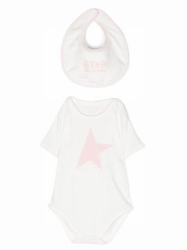 Babies' Star-print Bodysuit Set In ??ɫ