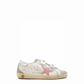 Kids Old School White Leather Sneakers (it28-it35) In White & Other