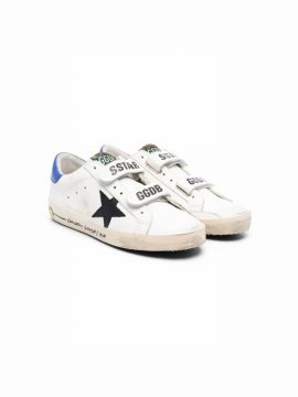 Kids' Logo Touch-strap Sneakers In White