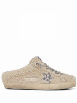 Super Star Shearling Sabot In Nude