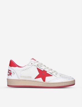 Ball Star 10275 Leather Low-top Trainers In White/comb