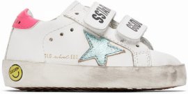Baby Off-white Old School Sneakers In 11218 White/mint/flu