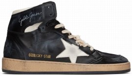 Black Sky Star Sneakers In 80203 Black/white
