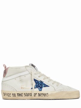 20mm Mid Star Nappa Sneakers In White,multi