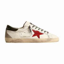 Super-star Classic With Spur Sneakers In White Red Dark Green Ice