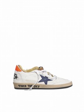 Ball Star Sneakers In White/medieval Blue