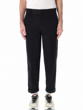 Deluxe Brand Tailored Chino Pants In Black