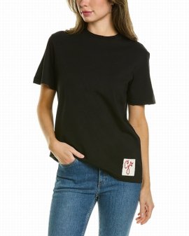 Logo Patch T-shirt In Black
