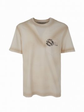 Journey M`s T-shirt Regular S/s/ Postmark In Heritage White Black