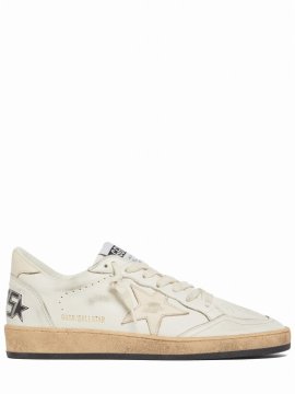 20mm Ball Star Nappa Leather Sneakers In White,pink