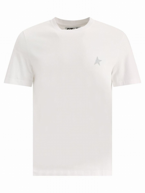 "glittered Star" T-shirt In White