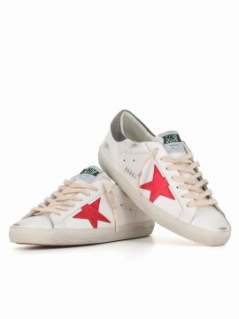 Sneaker Super-star In Bianca/rossa/grigia