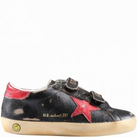 Kids' Brown Sneakers For Boy With Red Star