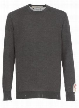 Sweaters In Dark Grey Melange