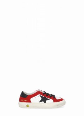 Kids' Leather May Sneakers In Red