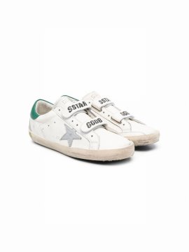 Kids' Superstar Touch-strap Low-top Sneakers In White